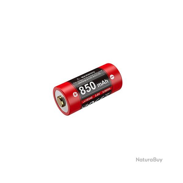 Batterie Klarus 16GT-85UR - 850mAh 3.7V prot�g�e Li-ion, rechargeable en USB-C