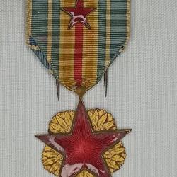 M&eacute;daille des bless&eacute;s avec citation guerre