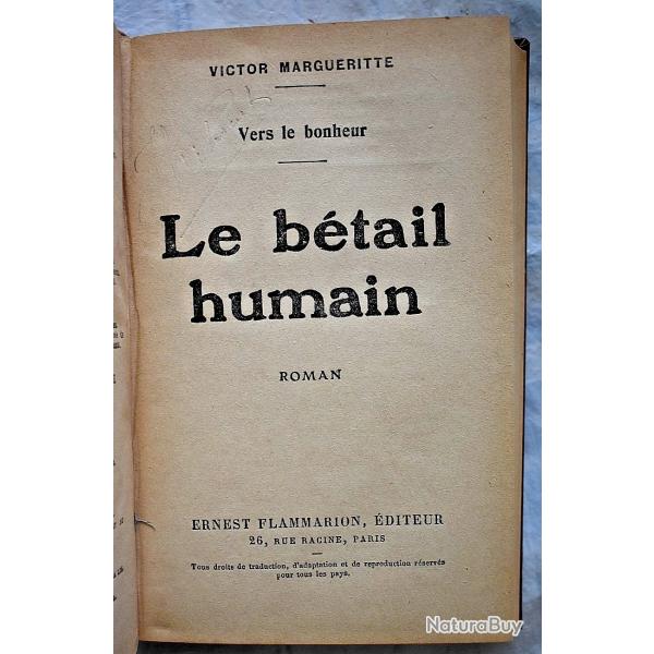 Le btail humain - Victor Margueritte