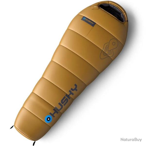 Sac de couchage enfant Husky Junior jaune moutarde