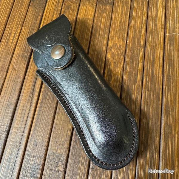 �TUIS COUTEAU DE CEINTURE EN CUIR ROBERT DAVID THIERS