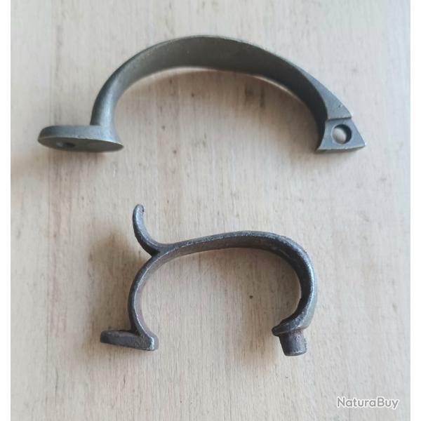 2 pontets armes anciennes pistolet ou fusil chasse