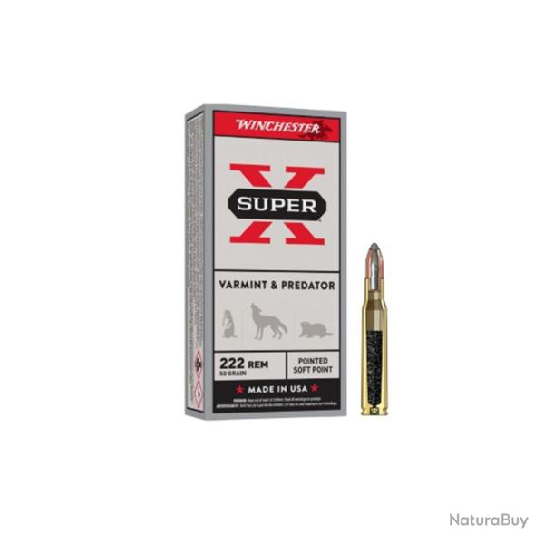 Winchester 222 Rem 50gr PSP X20
