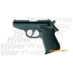 Pistolet alarme PPK 9mm lady &agrave; blanc