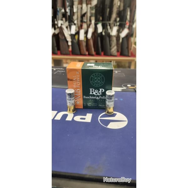 Nouveaut� Baschieri Pellagri 50 cartouches MB Dual Power 7+4 en 36gr plombs + nickel�