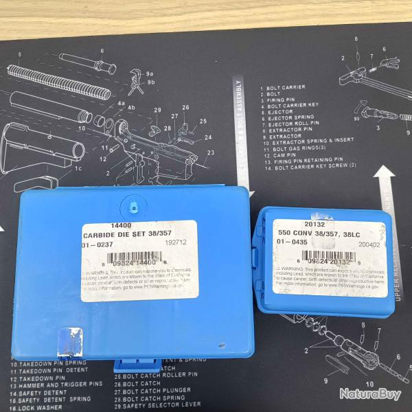 Outils X4 Dillon 38/357 ref 14400 + Plateau porte outil 550 C + Conversion