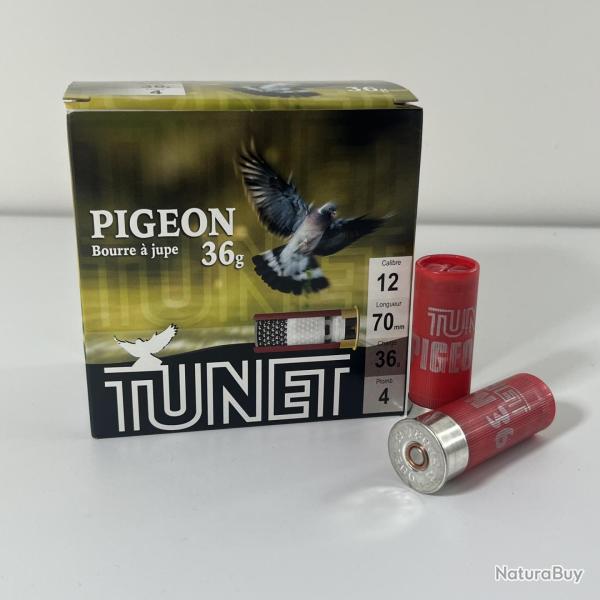 Cartouches Tunet Pigeon Calibre 12 70 36G
