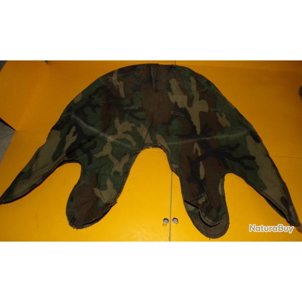ARMEE AMERICAINE U.S : COUVRE CASQUE US M1 WOODLAND NON REVERSIBLE AVEC TAMPON DE 1978 ,   BON ETAT