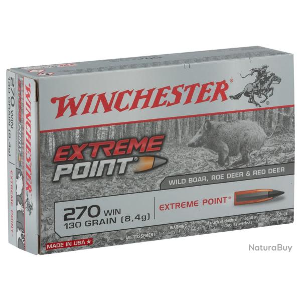 Balles Winchester 270 Win - Extreme Point 130 gr