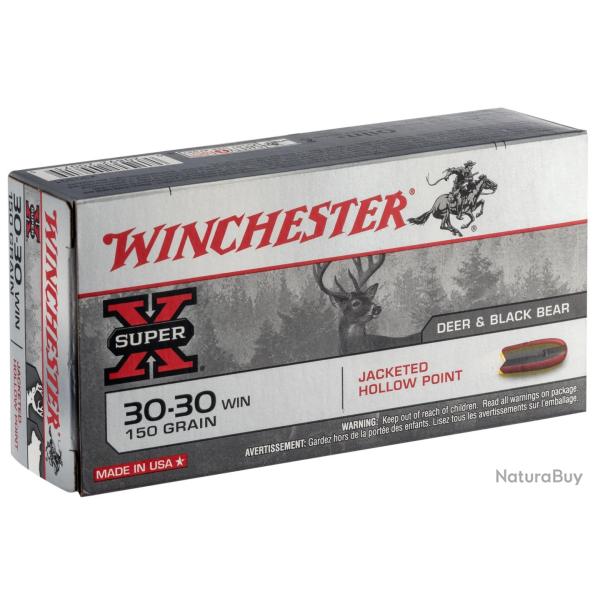 Balles Winchester 30-30 Win - Hollow Point 150 gr