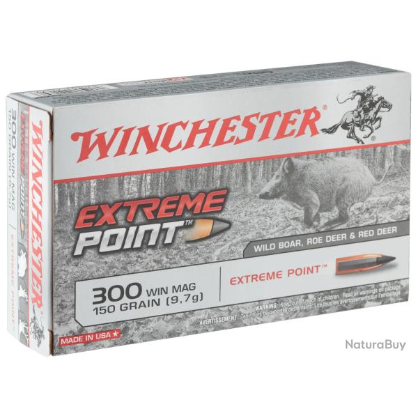 Balles Winchester 300 WM - Extreme Point 150 gr