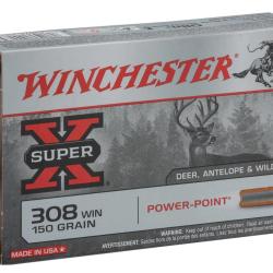 Balles Winchester 308 Win - Power Point 150 gr