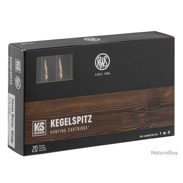 Balles RWS 7 RM - KS Pointe Conique 162 gr