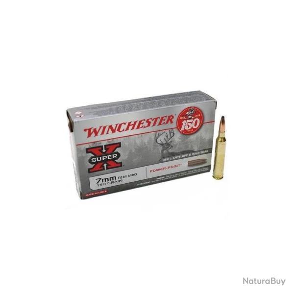Balles Winchester 7 RM - Power Point 150 gr
