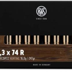 Balles RWS 9,3x74R - KS Pointe Conique 247 gr
