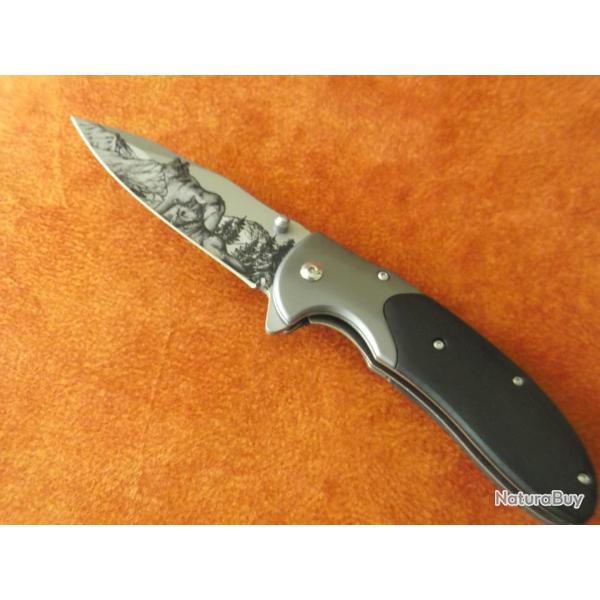 Couteau pliant Peaceful Wolf