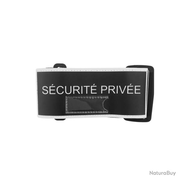 Brassard noir S�CURIT� PRIV�E r�tro avec porte NUB