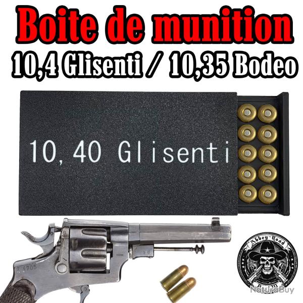 Boite de munition 10,40 Glisenti 10,35 Bodeo stockage et transport - Bast3D