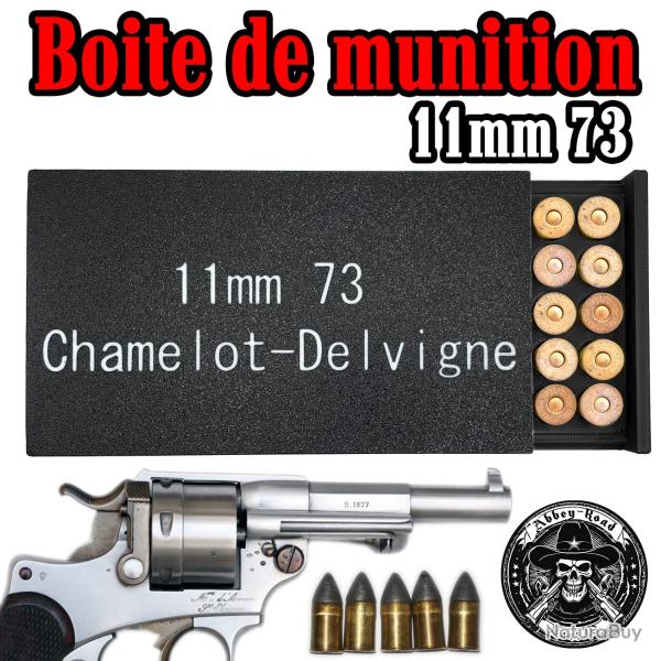 Boite de munition 11mm73 1873 Chamelot-Delvigne stockage et transport - Bast3D