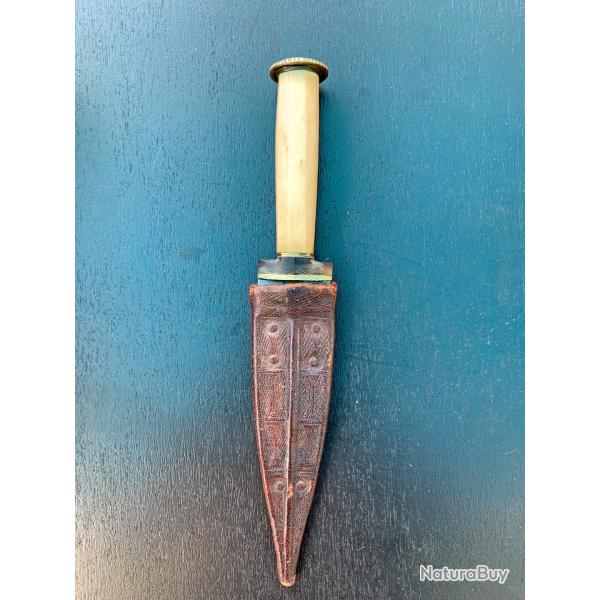 BEAU COUTEAU AFRICAIN ETHNIE BILAO, CIRCA 1920, SOMALIE, POUR COLLECTION