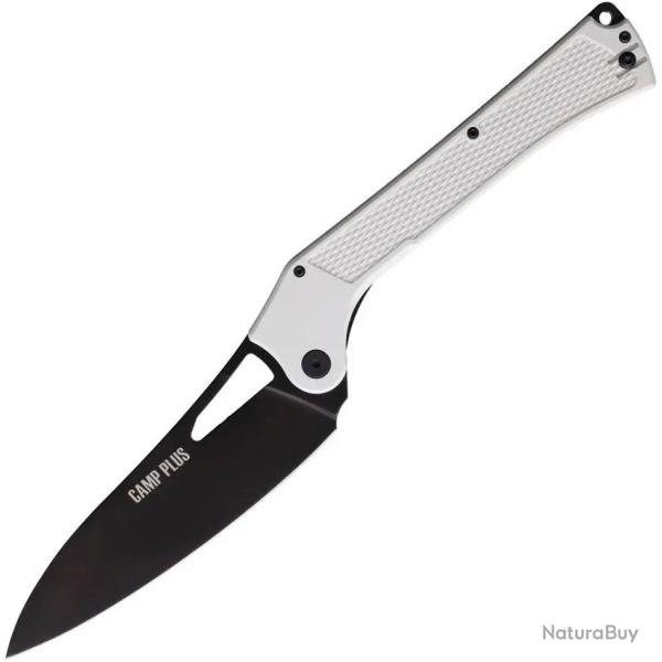 Couteau Ontario Camp Plus Lame Cleaver Acier 420 Lockback Manche Nylon White Lockback ON4325WH