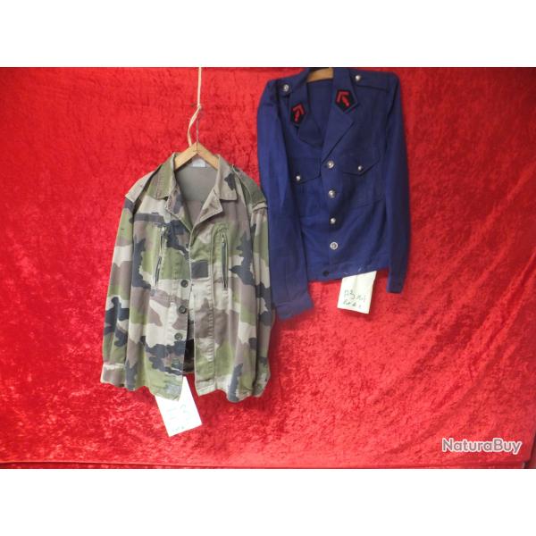 Ancien costume militaire. lot de 2 Vestes militaire 1 pantalon                    (A3)