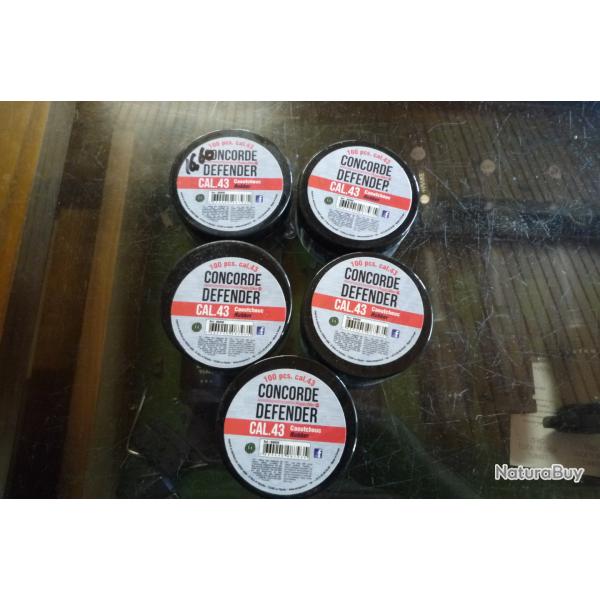 balles caoutchouc cal 43