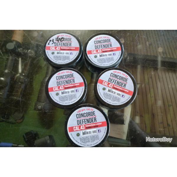 balles caoutchouc plus metal cal 43