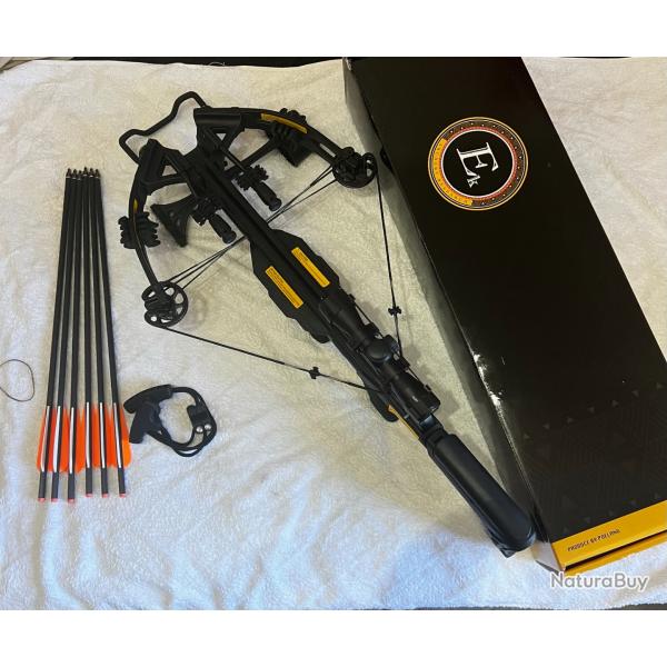 Arbal�te � poulies EK Archery Blade 175 lbs - 340 FPS + Pack 6 fl�ches carbone (Neuf, peu utilis�e)