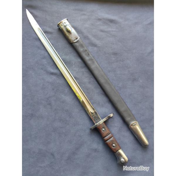 Baionnette Remington mod�le 1913 chrom�e - USA pour l'Angleterre