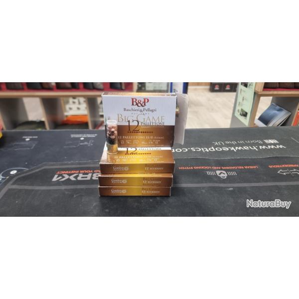 1 bote de 10 chevrotine big game 12 grains Baschieri Pellagri