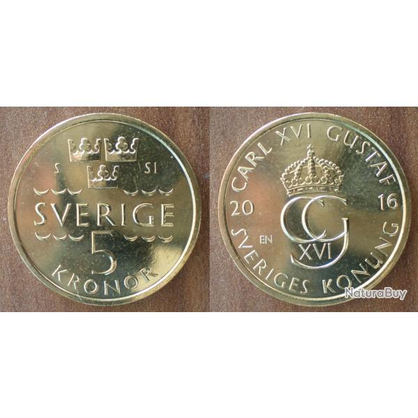 Suede 5 Couronnes 2016 Neuve Piece Couronne Kronor Sweden