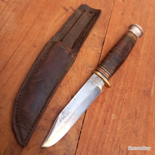 Ancien petit Couteau WILLIAM RODGERS  ENGLAND Manche en Cuir avec �tui en cuir