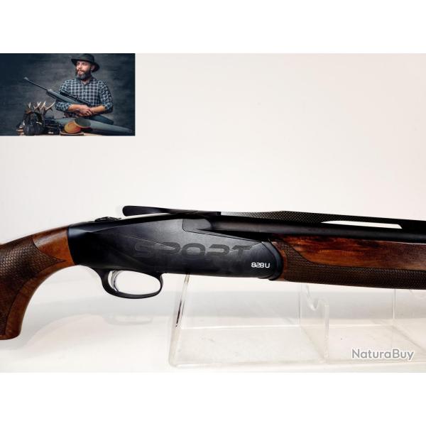 (2604) Fusil De Trap Superpos� Benelli 828U Sporting Cal.12/76 - OCCASION