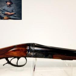 (2644) Fusil De Chasse Juxtapos&eacute; Manufrance Ideal 328 Cal.16/65 - OCCASION