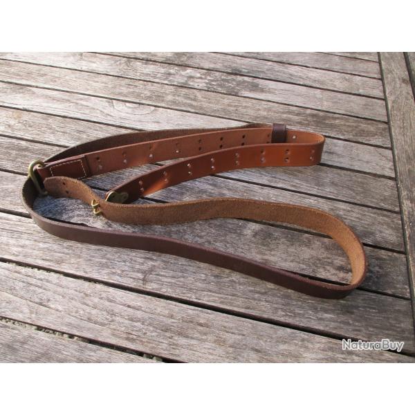 sangle  fusil garand us reproduction cuir