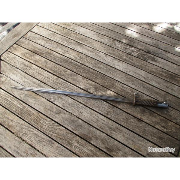 baionnette  longue queue de rat allemande de 14-18 sans fourreau