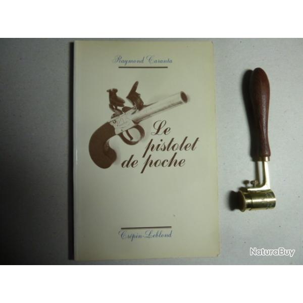 Livre "le pistolet de poche" par Raymond CARANTA + dosette poudre et plombs