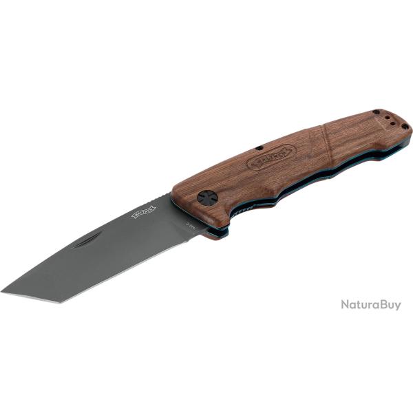 Couteau Walther BWK 4 Lame tanto acier 440C 94mm finition titane +�tui