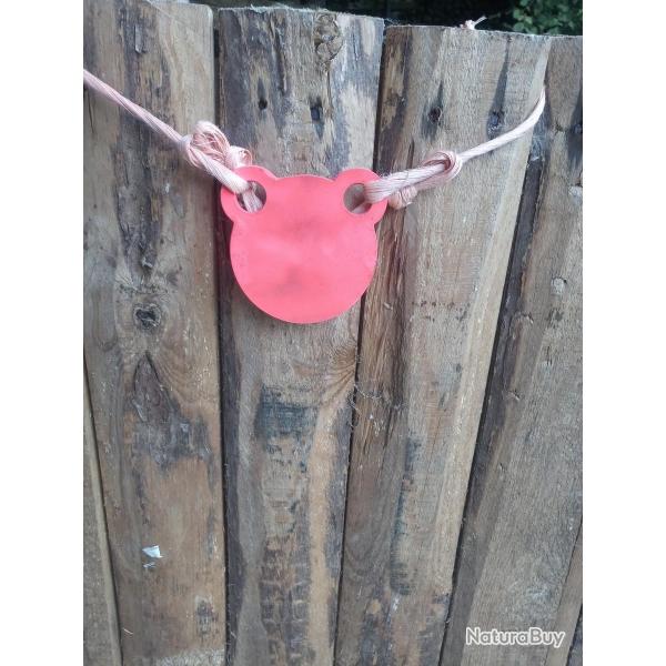 GONG 6mm DE TIR LOISIR test 22lr, 38S&W et 9mm DIAMETRE 100mm