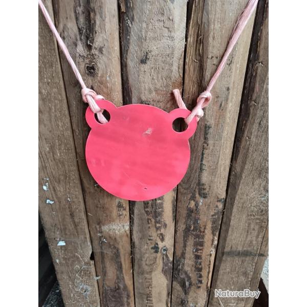 GONG 6mm DE TIR test 22lr, 38S&W et 9mm DIAMETRE 200mm