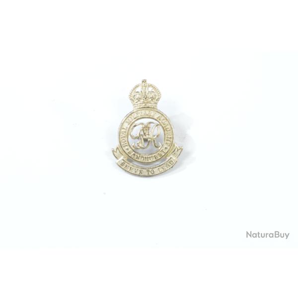 Insigne Georges VI - The Royal Military Academy ( Sandhurst ) 33mm x 24mm