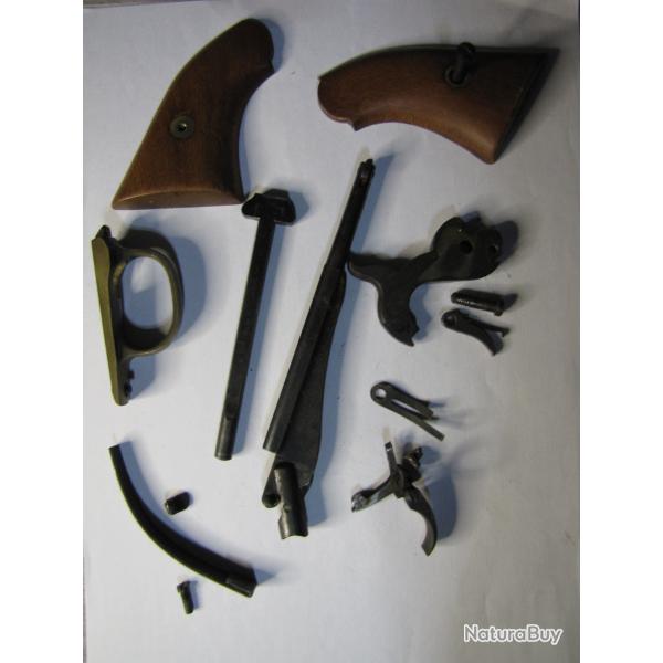 Lot de pi�ces pour r�volver a poudre noir cal 44 copie Remington ASM