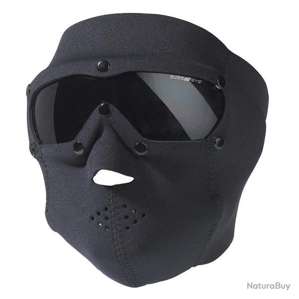 Masque / lunettes tactiques SWAT Pro SwissEye - Noir