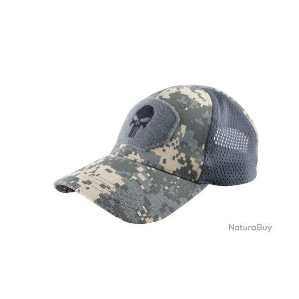 Casquette Punisher Pixel Gris