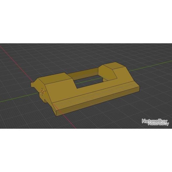 11 mm eu rail adaptateur bipied type harris