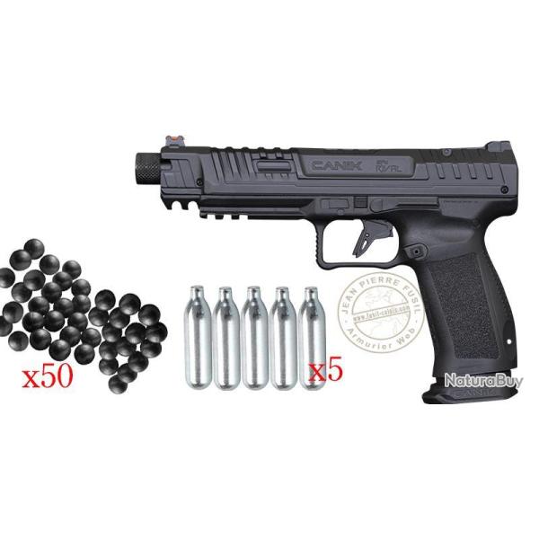 Pistolet CO2 � balles de caoutchouc CANiK SFx RIVAL Cal.50 (18 Joules max) Darkside (Noir)