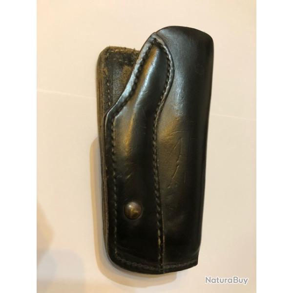 Holster Cuir de ceinture pour premption rapide avec vis de rglage