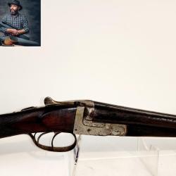 (2372) Fusil De Chasse Juxtapos&eacute; Artisan St&eacute;phanois Cal.16/65 - OCCASION