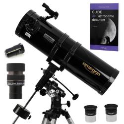 Pack Complet T&eacute;lescope Omegon 150/750 EQ3 + Zoom + Guide D&eacute;butant + Oculaires + Barlow + Viseur
